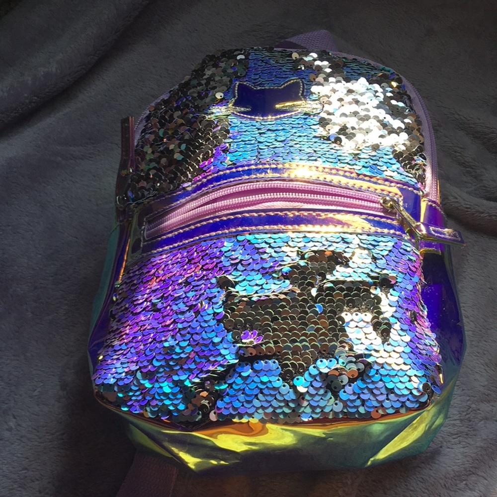 A Sequined Mini Backpack